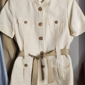 Linen Calvin Klein Ladies skirt suit Size 6P